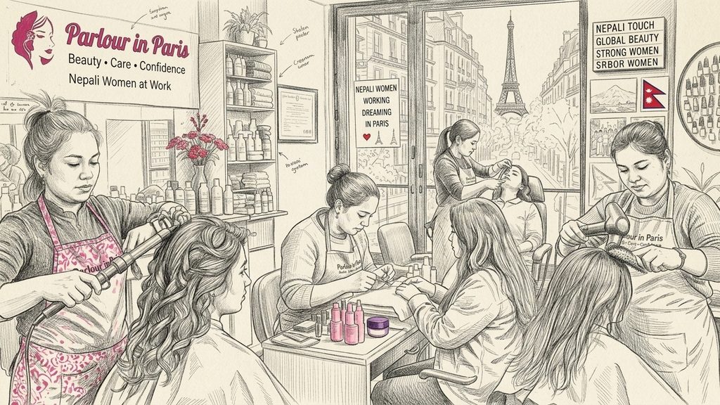 Paris parlour nepali women 10