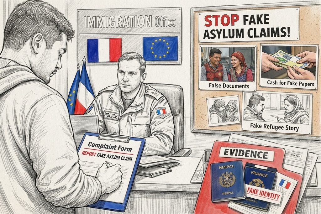 Real v fake refugee france 15