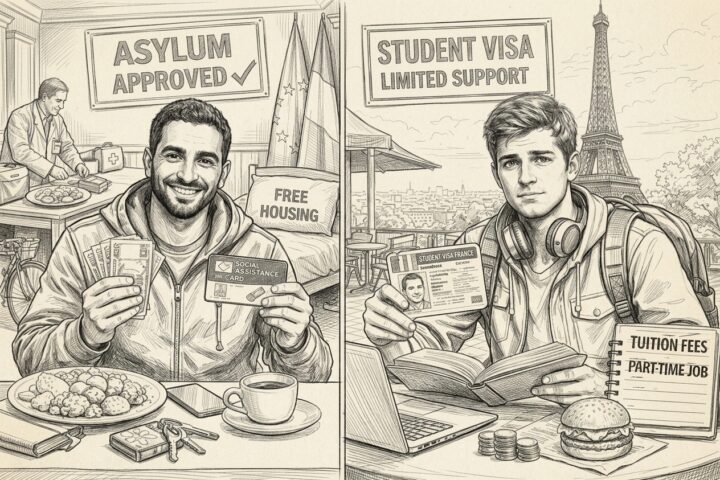 Refugee vs student Pic 001